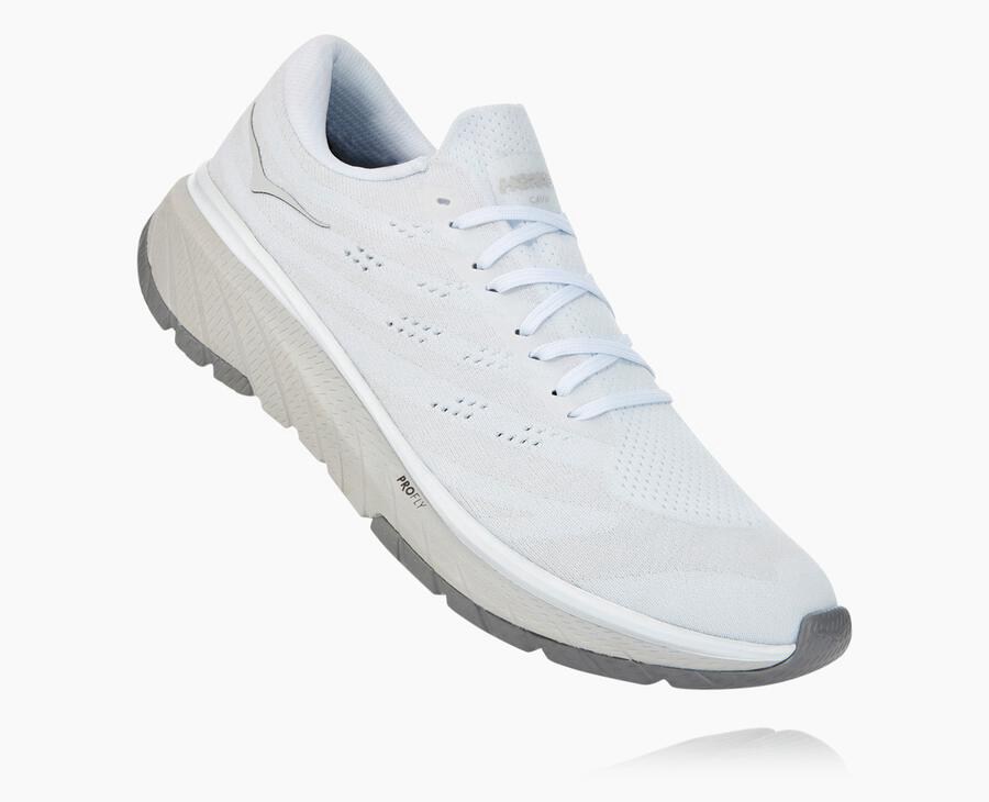 Hoka One One Cavu 3 - Men Running Shoes - White,Australia LEW-025389